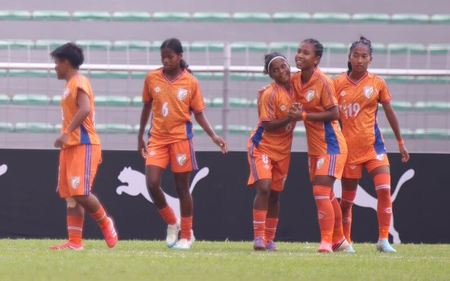 Football: India Women U17 rout Iraq in record-breaking goal spree Football: India Women U17 rout Iraq in record-breaking goal spree
