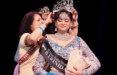 Indian origin Trinidad student crowned Miss India Worldwide