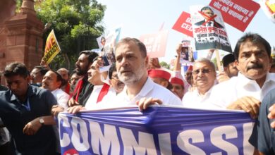 INDIA bloc begins protest march against ECI