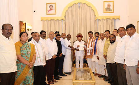 Cong govt exerting undue influence on SIR process: NDA seeks K’taka Governor’s intervention Cong govt exerting undue influence on SIR process: NDA seeks K’taka Governor’s intervention