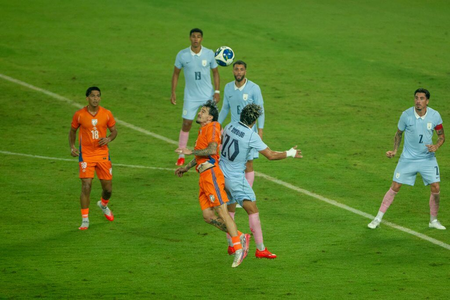 Football: Thapa scores but India go down 1-6 to strong Uruguayan side