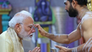 May grace of Vighnaharta bring welfare to all: PM Modi offers prayers at Delhi’s Vinayak Mandir