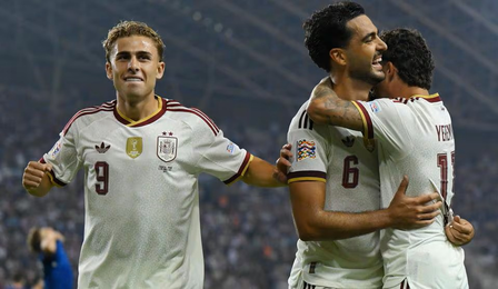 Merino scores twice to send Spain into Nations League quarterfinal