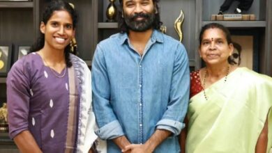 Dhanush meets TN athlete Vithya Ramraj in person; congratulates her for doing nation proud at Asian Games