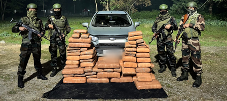 Assam Rifles seize huge ganja haul in Tripura Assam Rifles seize huge ganja haul in Tripura