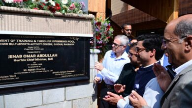 J&K CM Omar Abdullah inaugurates Rs 30.35 crore sports infrastructure in Srinagar