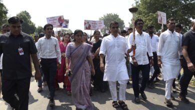 Gujarat leaders mark PM Modi’s 25 years in public life with ‘Seva Jyoti Yatras’ across state