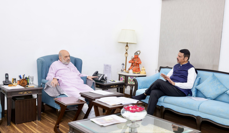 Maha CM briefs HM Amit Shah on drought, seeks Central aid Maha CM briefs HM Amit Shah on drought, seeks Central aid