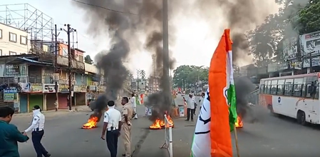 12-hour bandh by INDIA bloc disrupts normal life across Odisha 12-hour bandh by INDIA bloc disrupts normal life across Odisha