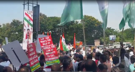 INDIA Bloc leaders detained during ‘Save Democracy’ protest in Hyderabad
