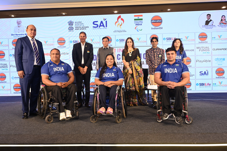 Asian Para Games: PCI hosts grand send-off ceremony, Sports Minister Mandaviya unveils Team India jersey Asian Para Games: PCI hosts grand send-off ceremony, Sports Minister Mandaviya unveils Team India jersey