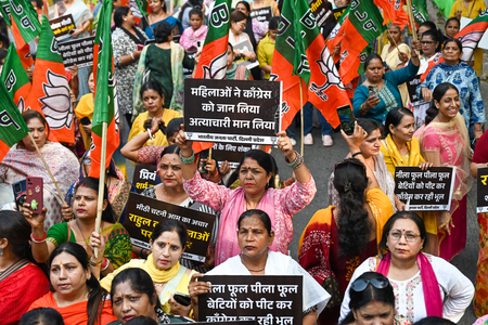 BJP Mahila Morcha to stage protest against Cong’s ‘patronage’ of party MP over sexual exploitation