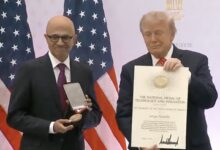 Trump honours Nadella, Musk, five other tech giants