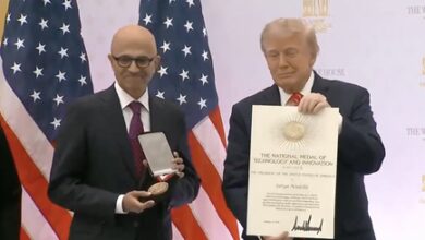 Trump honours Nadella, Musk, five other tech giants Trump honours Nadella, Musk, five other tech giants