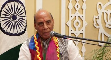 Nation’s true strength is when you possess missiles and also maintain propriety: Rajnath Singh