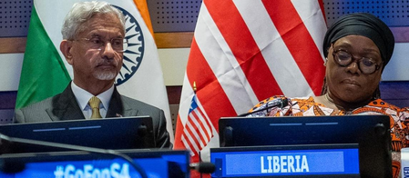 India-Liberia led group aims to bring safety of seafarers to centre of global discourse: MEA India-Liberia led group aims to bring safety of seafarers to centre of global discourse: MEA