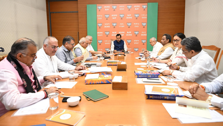 BJP President Nitin Nabin chalks poll strategy with national general secretaries BJP President Nitin Nabin chalks poll strategy with national general secretaries