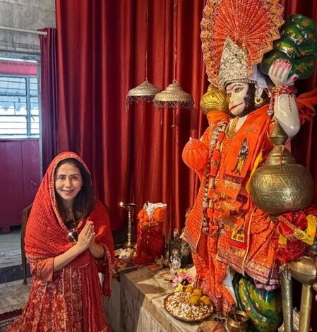 Urmila Matondkar visits Sanjivani Hanuman temple: Peace that you feel here is unmissable