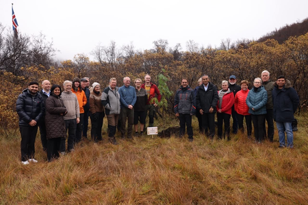 MoS Kirti Vardhan Singh plants sacred sapling under ‘Ek Ped Maa Ke Naam’ initiative in Iceland
