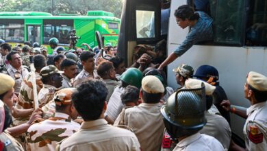 CJP protest: Over 3,000 detained across Delhi, as police guard Jantar Mantar (Lead) CJP protest: Over 3,000 detained across Delhi, as police guard Jantar Mantar (Lead)