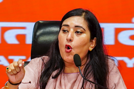 Bansuri Swaraj accuses Cong office bearer of ‘misbehaving’ with BJP women workers Bansuri Swaraj accuses Cong office bearer of ‘misbehaving’ with BJP women workers