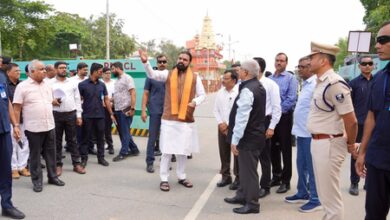Bihar CM inspects construction work of Patna Metro at Nehru Path; two foot-overbridges to be built