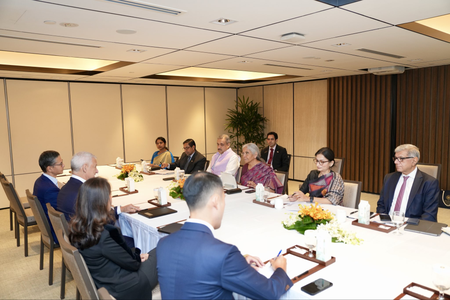 FM Sitharaman holds talks with top bankers on cross-border financial flows FM Sitharaman holds talks with top bankers on cross-border financial flows