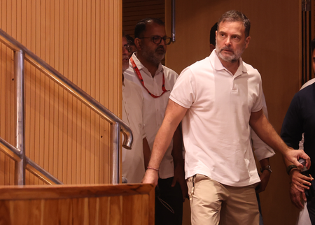 ‘Who are they blackmailing?’: Rahul Gandhi’s dig at BJP-RSS over ‘Epstein-Puri picture’