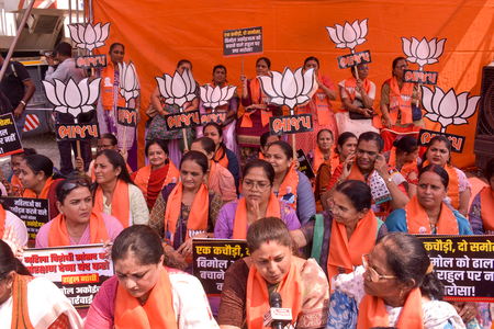 JNU sexual harassment case: BJP seeks action against Congress MP, stages protests across Gujarat JNU sexual harassment case: BJP seeks action against Congress MP, stages protests across Gujarat