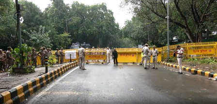 Security tightened across Delhi as INDIA bloc plans march to SC over SIR Security tightened across Delhi as INDIA bloc plans march to SC over SIR