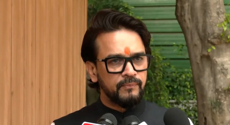 Congress turned Himachal Bhawan into political hub: Anurag Thakur