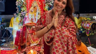 Tamannaah Bhatia celebrates Navratri with ‘Mata Ki Chowki’: Music, prayer and surrender Tamannaah Bhatia celebrates Navratri with ‘Mata Ki Chowki’: Music, prayer and surrender