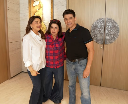 Madhuri Dixit’s husband Dr Nene did not recognise Shah Rukh, Salman at their wedding reception Madhuri Dixit’s husband Dr Nene did not recognise Shah Rukh, Salman at their wedding reception