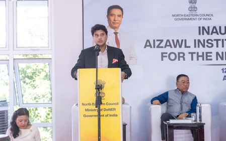 Scindia unveils Rs 350 crore projects in Mizoram, inaugurates arts and music institute Scindia unveils Rs 350 crore projects in Mizoram, inaugurates arts and music institute