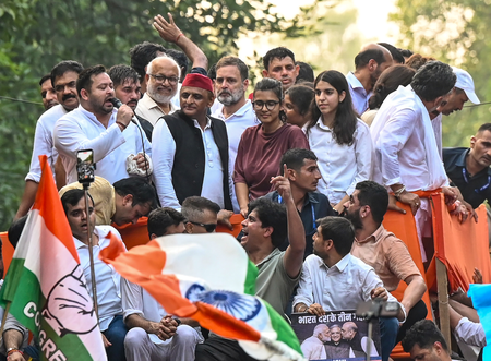 Rahul Gandhi improvising script, choosing cast as Opposition protests gather steam
