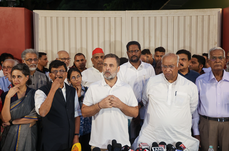 United in fight against EC, Centre: INDIA bloc leaders after Rahul hosts tea meet United in fight against EC, Centre: INDIA bloc leaders after Rahul hosts tea meet