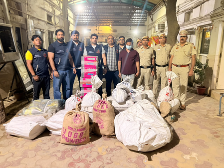 Illegal firecracker storage unearthed in Delhi’s Harsh Vihar, 567 kg of material seized Illegal firecracker storage unearthed in Delhi’s Harsh Vihar, 567 kg of material seized