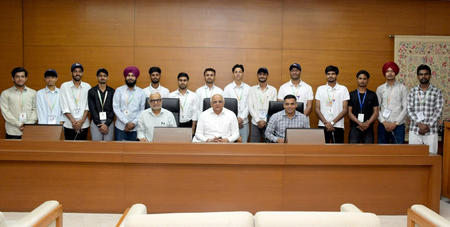 Gujarat CM urges Chandigarh students to share state’s development story Gujarat CM urges Chandigarh students to share state’s development story