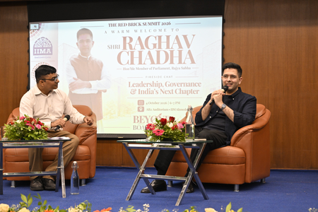 Raghav Chadha speaks on leadership, governance and India’s future at IIM-Ahmedabad Raghav Chadha speaks on leadership, governance and India’s future at IIM-Ahmedabad