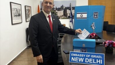 Israeli diplomats cast votes in Indian missions ahead of Oct 27 general elections back home Israeli diplomats cast votes in Indian missions ahead of Oct 27 general elections back home