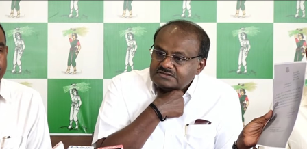 K’taka sting Op row: Kumaraswamy dares CM Shivakumar, Priyank Kharge to arrest him K’taka sting Op row: Kumaraswamy dares CM Shivakumar, Priyank Kharge to arrest him