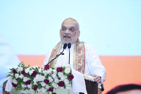 HM Amit Shah to visit Gujarat tomorrow; to lay foundation stone for 81-foot Shiva statue HM Amit Shah to visit Gujarat tomorrow; to lay foundation stone for 81-foot Shiva statue