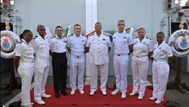INS Tarkash sails from South Africa’s Simon’s Town for sea phase of IBSAMAR exercise