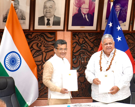 India and Samoa sign MoU on project to support children, persons with disabilities