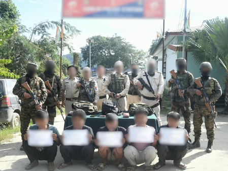 Five suspected UNLF (G-5) members apprehended in Manipur Five suspected UNLF (G-5) members apprehended in Manipur
