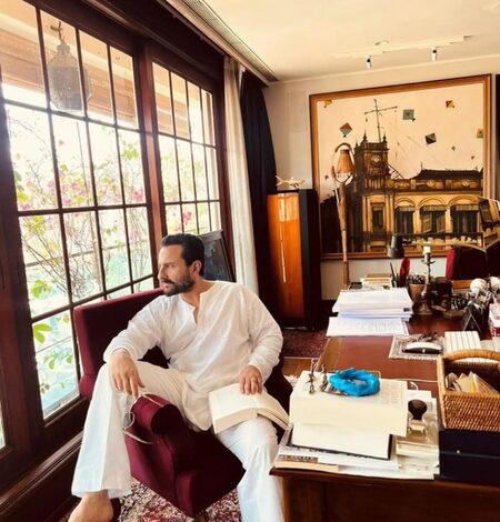 Saif Ali Khan tries to ‘understand the window’s pane’ during his time in the Pataudi library