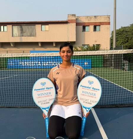 Fenesta Open: Khushi Kadian completes hat-trick by winning U-16 and U-14 singles titles Fenesta Open: Khushi Kadian completes hat-trick by winning U-16 and U-14 singles titles