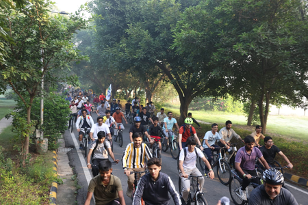 Fit India Sundays on Cycle celebrates World Food Day under ‘Pedal for Fitness, Ride for a Healthier World’ theme Fit India Sundays on Cycle celebrates World Food Day under ‘Pedal for Fitness, Ride for a Healthier World’ theme