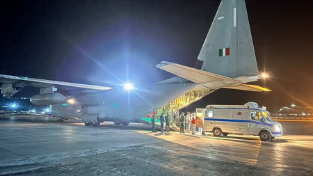 IAF airlifts Leh patient for emergency medical care in Delhi IAF airlifts Leh patient for emergency medical care in Delhi