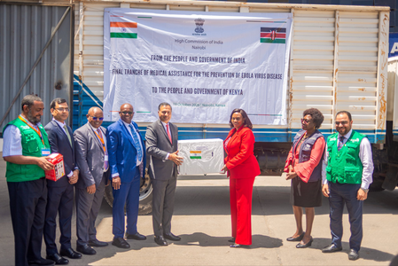 Kenya Ebola outbreak: India hands over second consignment of medical assistance